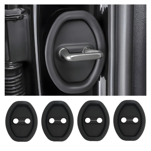 Universal Silicone Car Door Latch Covers β 4PCS Anti-Rust Noise Dampers