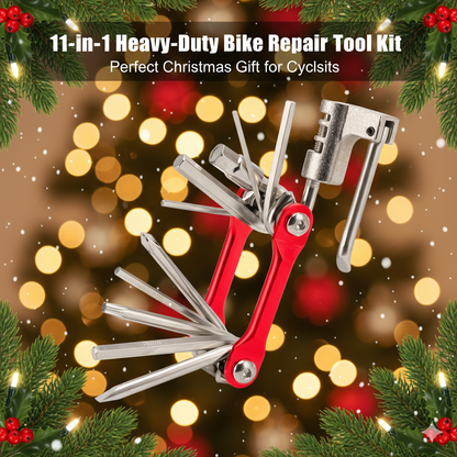 11-in-1 Heavy-Duty Bike Repair Tool Kit