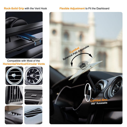 🎶 Make Your Driving More Fun - Car Crash Cymbal Air Vent 🚗