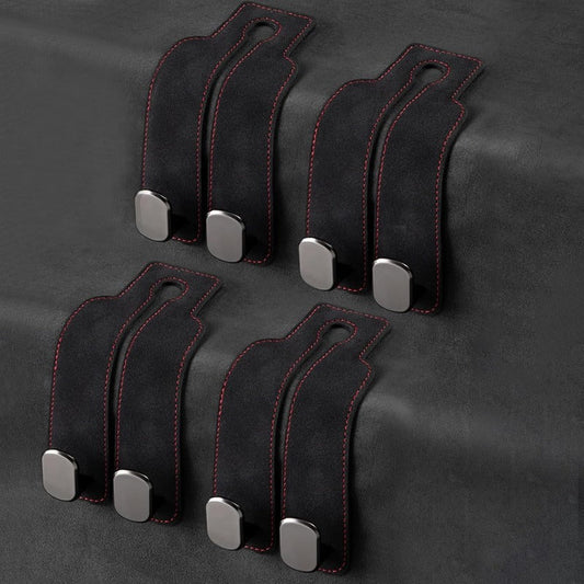 TwinHook Leather Car Headrest Hangers