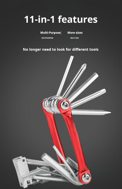 11-in-1 Heavy-Duty Bike Repair Tool Kit