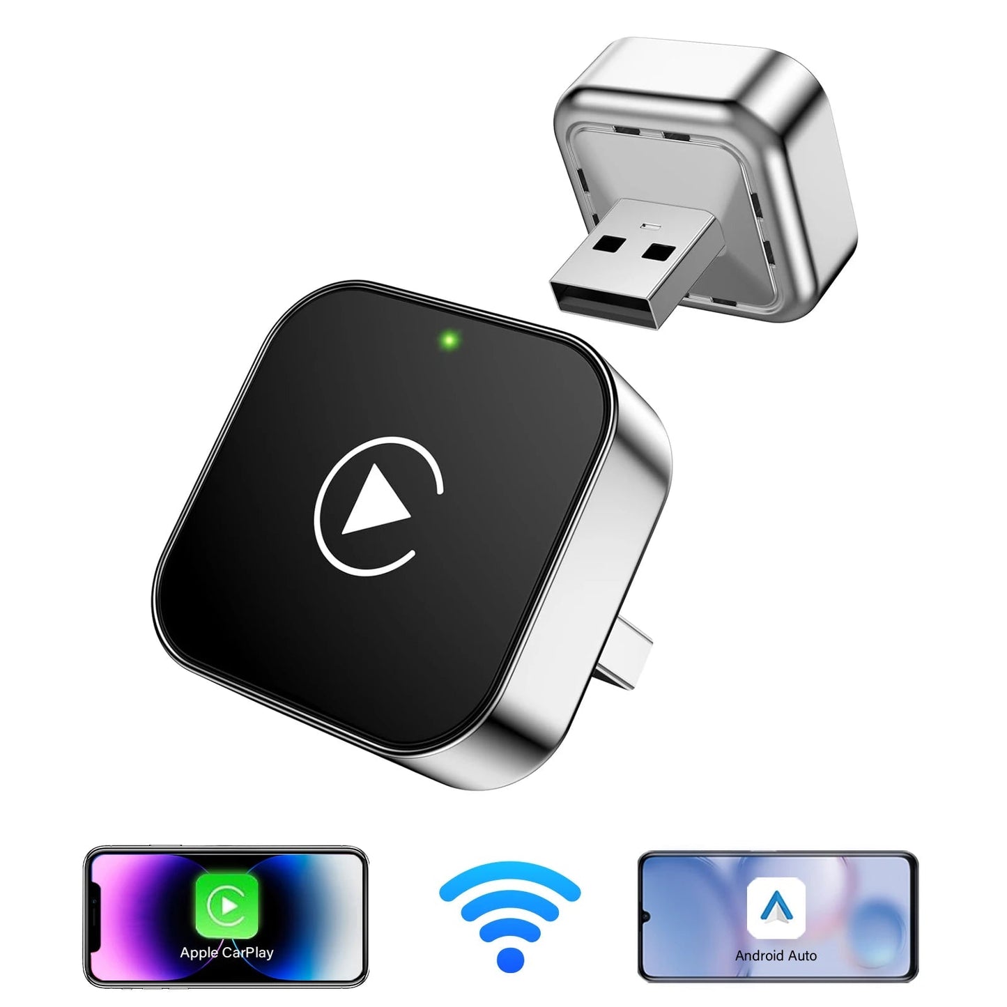 2025 Wireless CarPlay Adapter for Android – Fast, No-Lag, Hands-Free