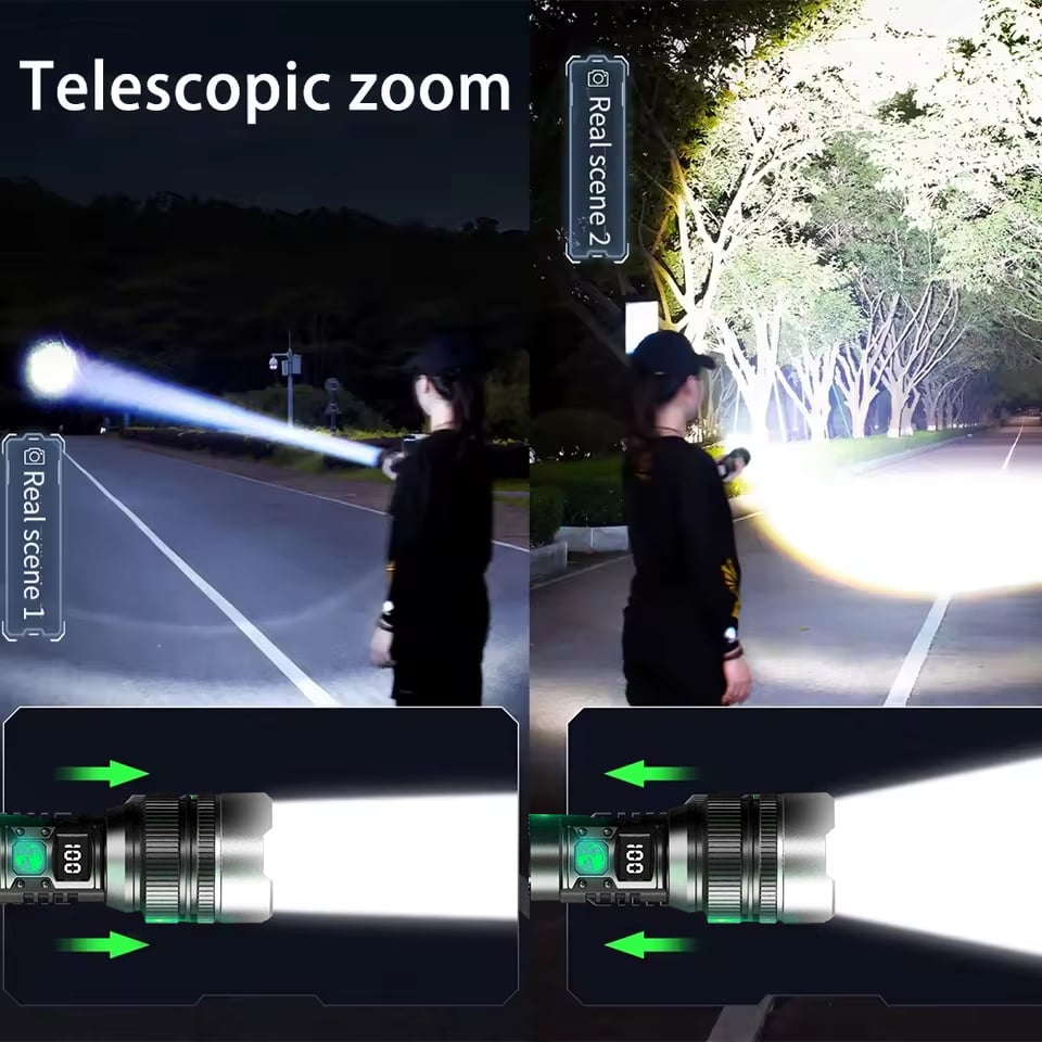 Flashlight with Telescoping Zoom – Super Bright LED Torch