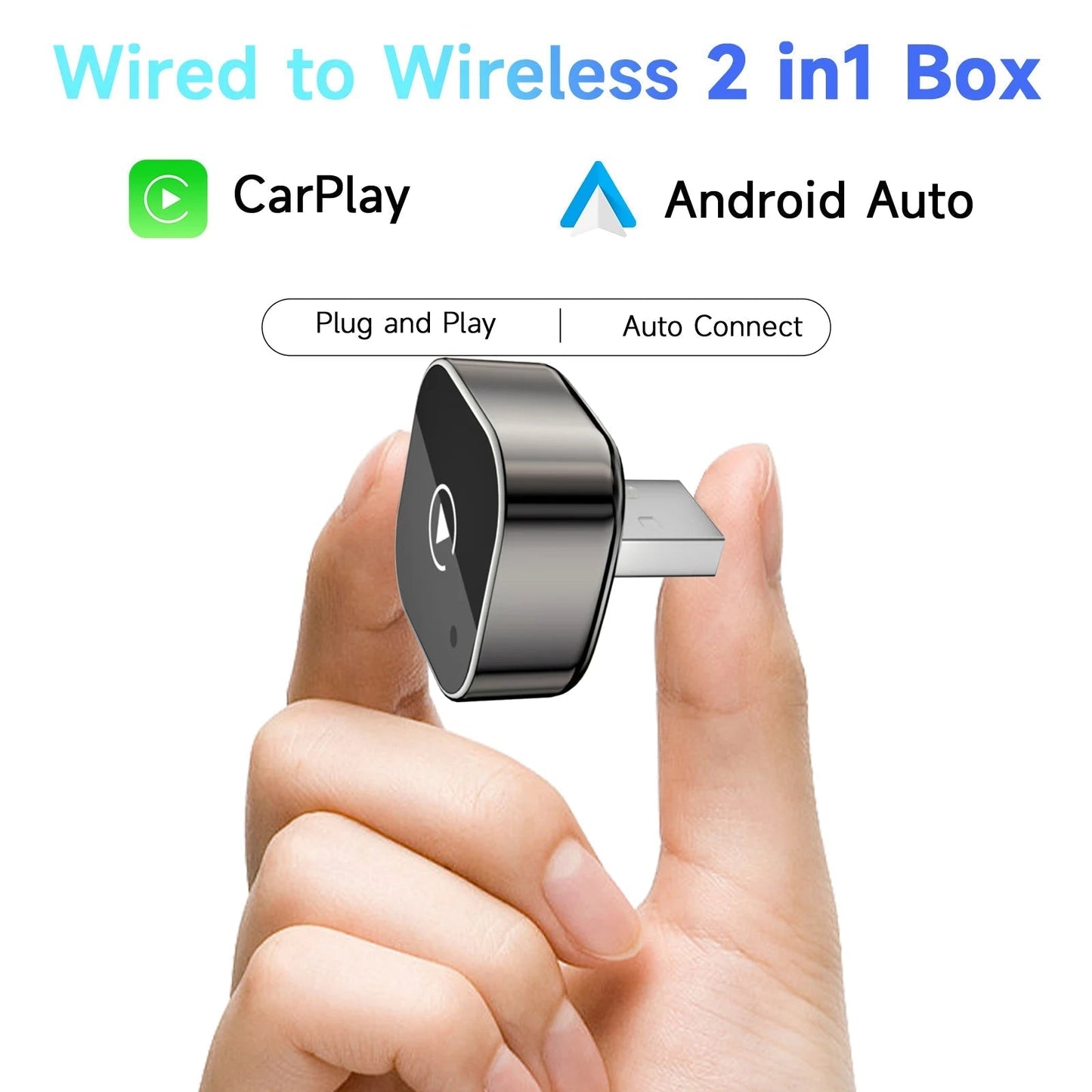 2025 Wireless CarPlay Adapter for Android – Fast, No-Lag, Hands-Free