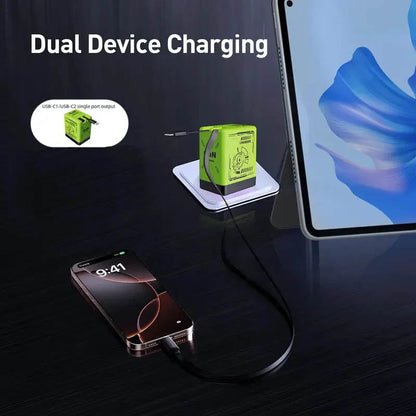 GaNPro 45W Retractable Fast Charger Cube