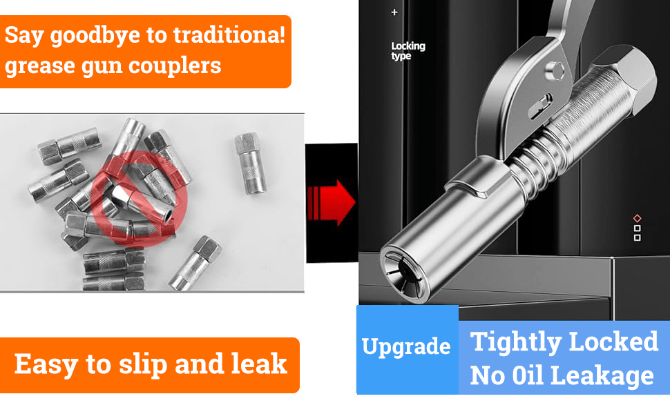 High Pressure Quick Release Grease Coupler