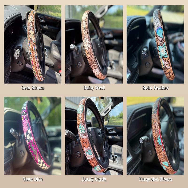 Western Steering Wheel Cover